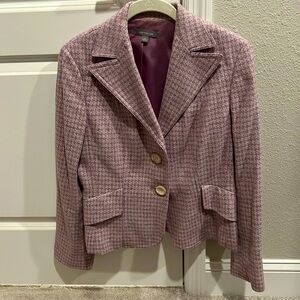 EUC Purple Wool Blend Ann Taylor Blazer Size 8